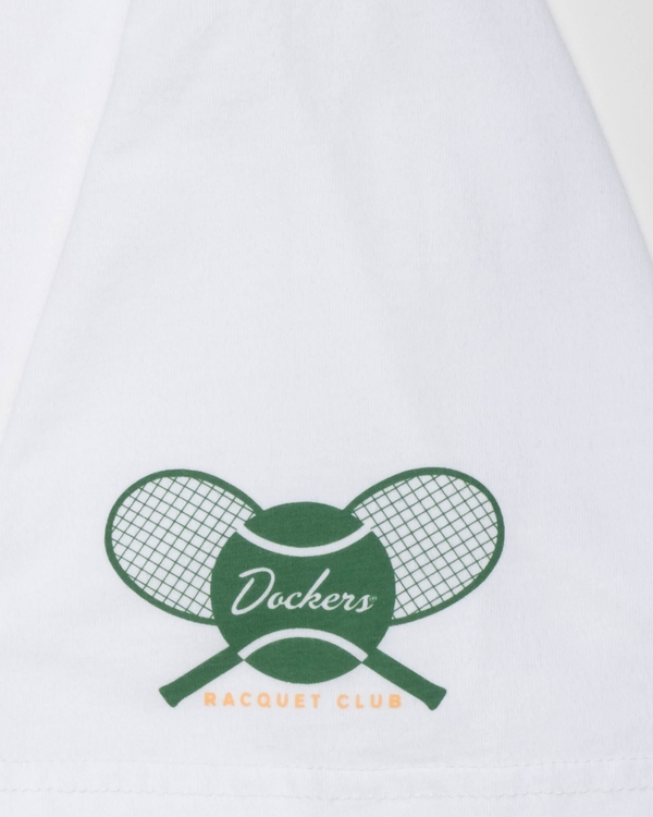 Dockers Racquet Club Tee Regular Fit Lucent White