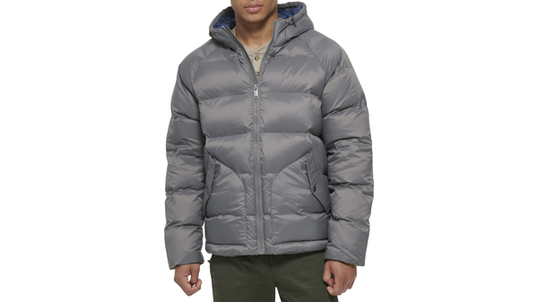 Dockers Recycled Nylon Puffer Parka Grey