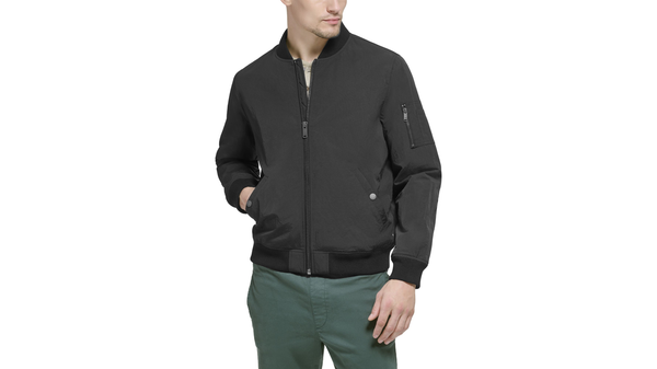 Dockers Recycled Sail Nylon Bomber Jacket Black