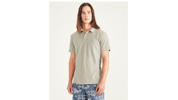 Dockers Rib Collar Polo Slim Fit Green