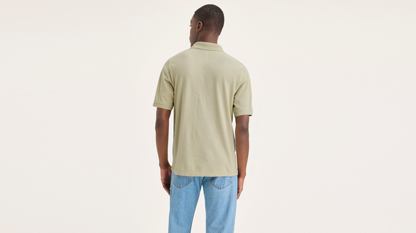 Dockers Rib Collar Polo Slim Fit Green
