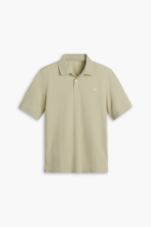 Dockers Rib Collar Polo Slim Fit Green