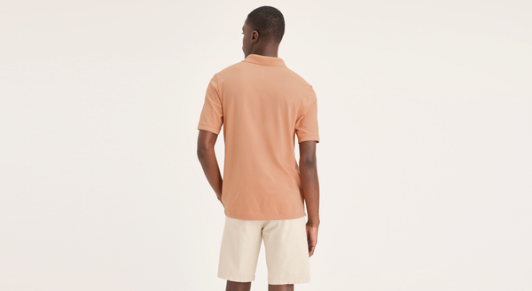 Dockers Rib Collar Polo Slim Fit Orange