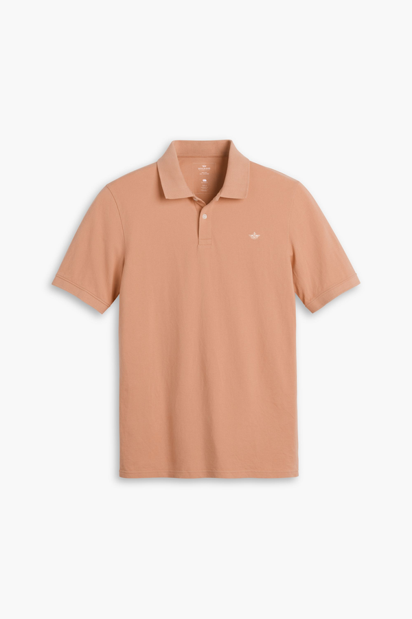 Dockers Rib Collar Polo Slim Fit Orange