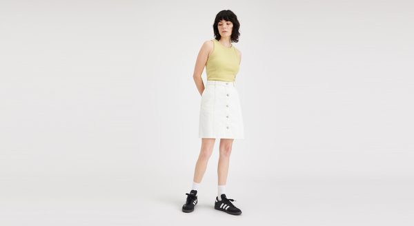 Dockers Rib Tank With Lofi Knit Slim Fit Yellow