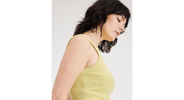 Dockers Rib Tank With Lofi Knit Slim Fit Yellow