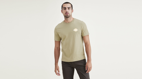 Dockers Script Graphic Tee Slim Fit Green