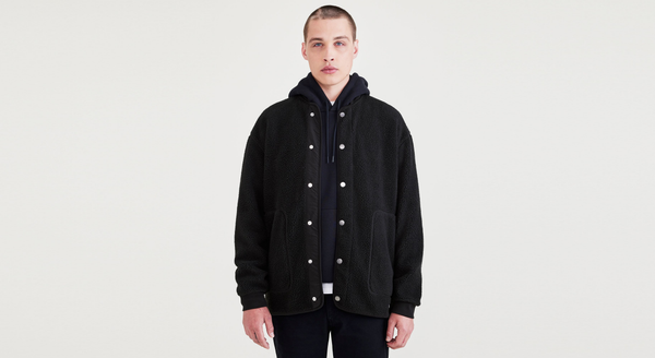 Dockers Sherpa Jacket Relaxed Fit Beautiful Black