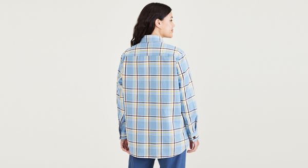 Dockers Shirt Jacket Relaxed Fit Blue