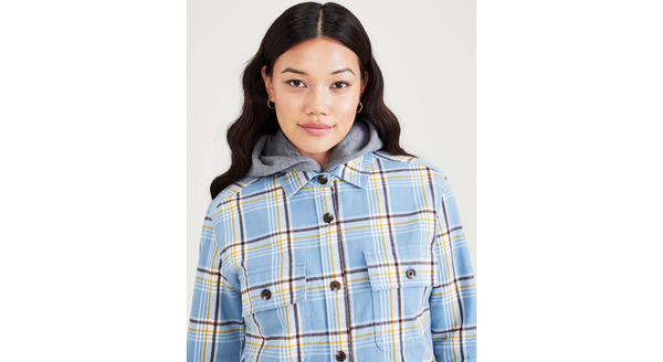 Dockers Shirt Jacket Relaxed Fit Blue