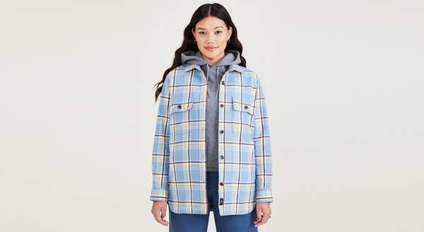 Dockers Shirt Jacket Relaxed Fit Blue