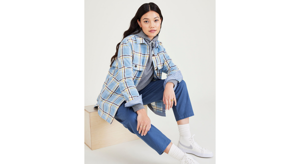 Dockers Shirt Jacket Relaxed Fit Blue