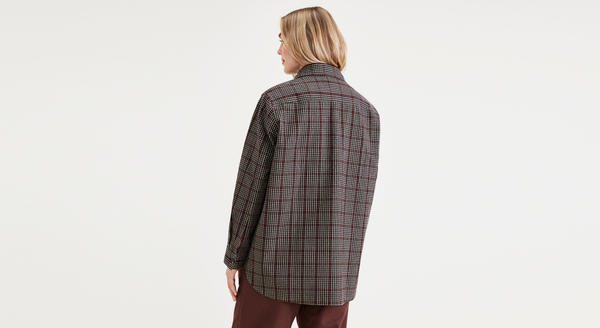 Dockers Shirt Jacket Relaxed Fit Brown