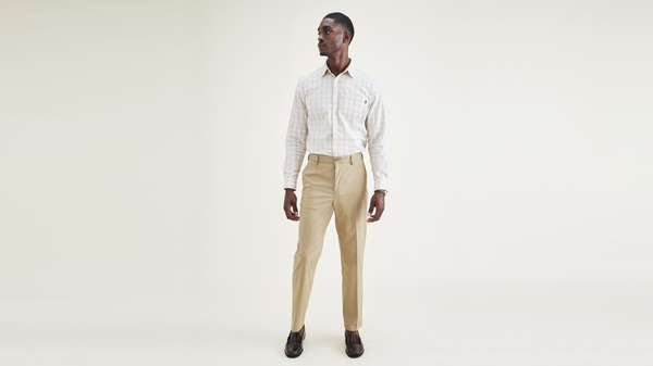 Dockers Signature Go Khakis Straight Fit Khaki