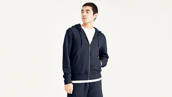 Dockers Sport Full Zip Hoodie Regular Fit Blue