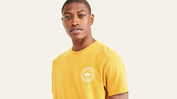 Dockers Sport Graphic Tee Slim Fit Orange