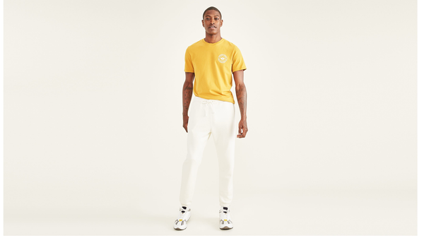 Dockers Sport Sweatpants Straight Fit White