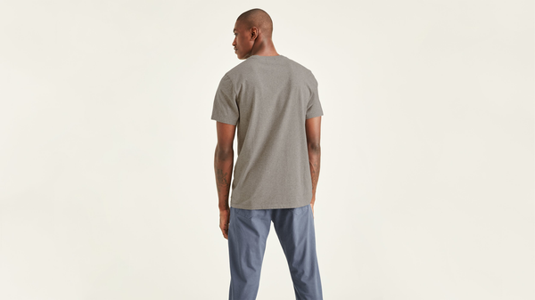 Dockers Stencil Graphic Tee Slim Fit Heather Grey