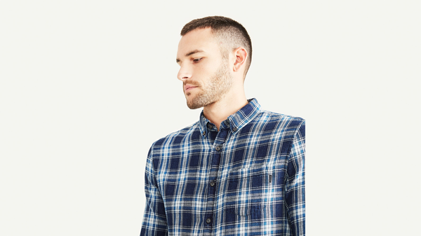 Dockers Stretch Oxford Shirt Slim Fit Blue