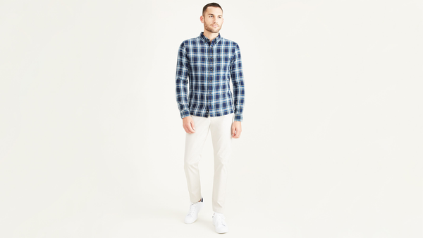 Dockers Stretch Oxford Shirt Slim Fit Blue