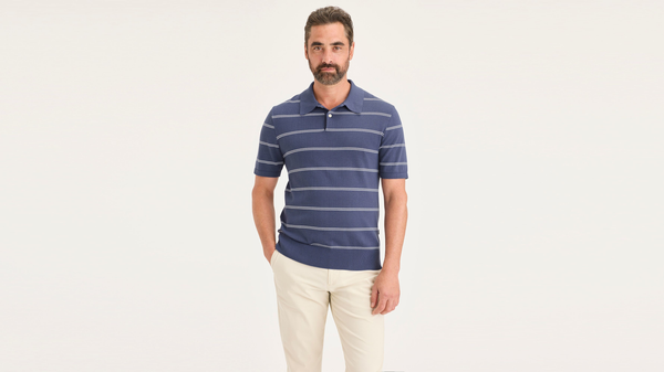 Dockers Sweater Polo Regular Fit Crown Blue
