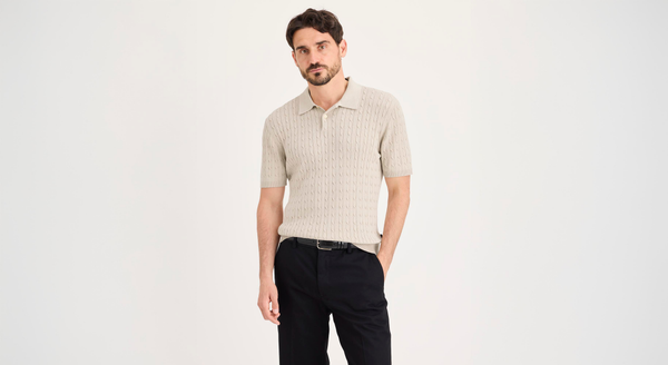 Dockers Sweater Polo Regular Fit Grey