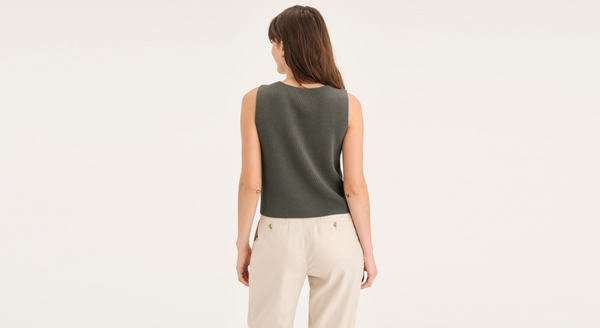 Dockers Sweater Tank Regular Fit Green