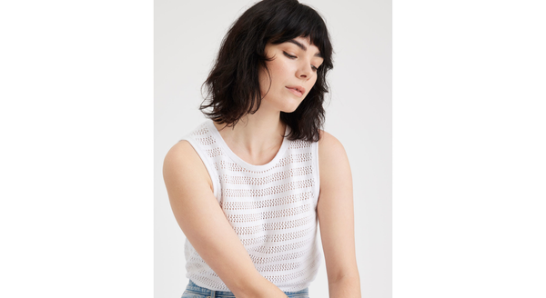 Dockers Sweater Tank Regular Fit Lucent White