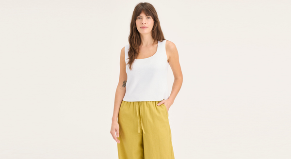 Dockers Sweater Tank Regular Fit Lucent White