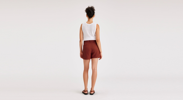 Dockers Tie Front Short Red