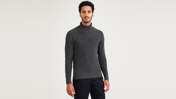 Dockers Turtleneck Sweater Regular Fit Grey