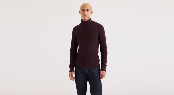 Dockers Turtleneck Sweater Regular Fit Purple