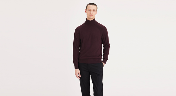Dockers Turtleneck Sweater Regular Fit Purple