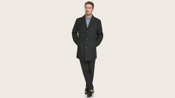 Dockers Wool Blend Top Coat Black