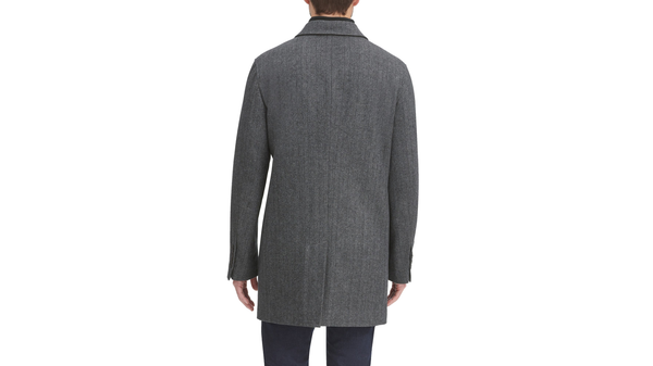 Dockers Wool Blend Top Coat Regular Fit Grey