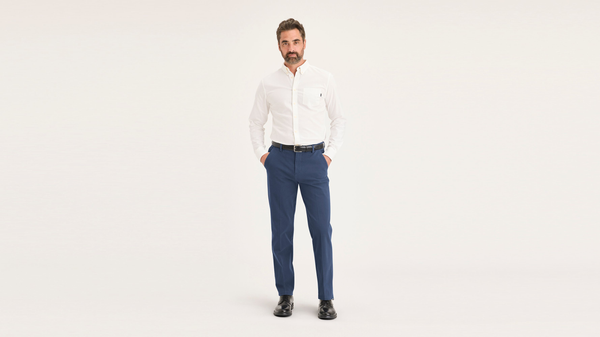 Dockers Workday Khakis Straight Fit Ocean Blue