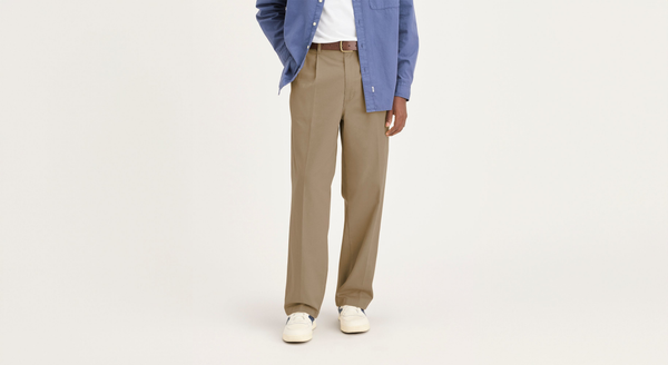 Dockers Eighty-Six Original Pleated Chinos Loose Fit Khaki