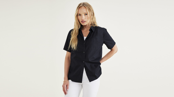 Dockers Favorite Button-Up Regular Fit Beautiful Black