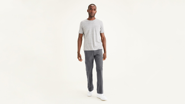 Dockers Go-To Cargos Straight Fit (Big and Tall) Burma Grey
