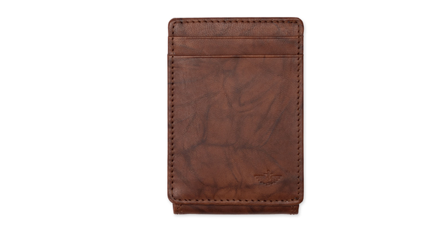 Dockers Leather RFID Wide Magnetic FPW Wallet Brown