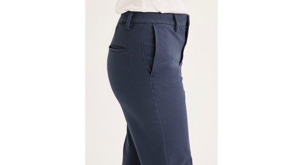 Dockers Mid-Rise Collins Trouser With Sculpt Slim Fit Crown Blue