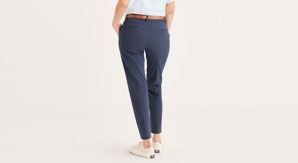 Dockers Mid-Rise Collins Trouser With Sculpt Slim Fit Crown Blue