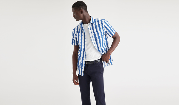 Dockers Original Button Up Regular Fit Seafarer True Blue