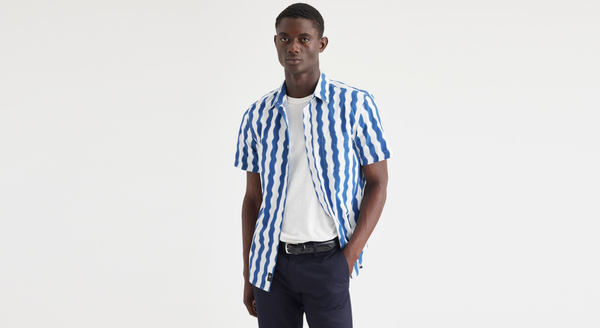 Dockers Original Button Up Regular Fit Seafarer True Blue