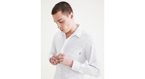 Dockers Original Button Up Slim Fit Westward Lucent White