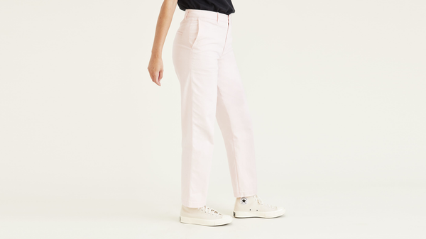 Dockers Original Chinos High Waisted Straight Fit Pink