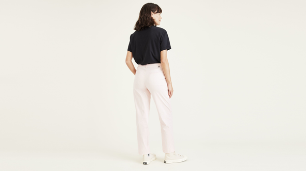 Dockers Original Chinos High Waisted Straight Fit Pink