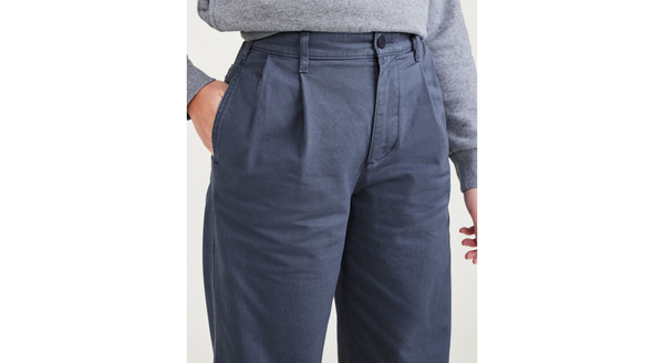 Dockers Original Khakis Pleated High Waisted Tapered Fit Blue
