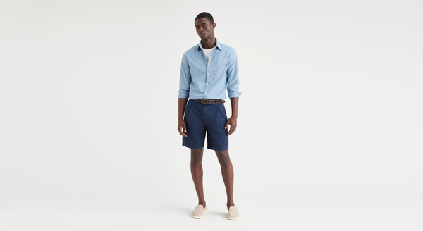 Dockers Original Pleated 8.5" Short Classic Fit Blue
