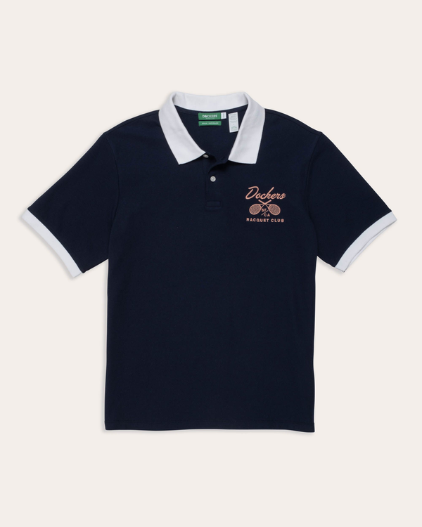 Dockers Racquet Club All Court Polo Regular Fit Blue